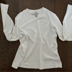 COS Women's Classic White Long Sleeve Tee